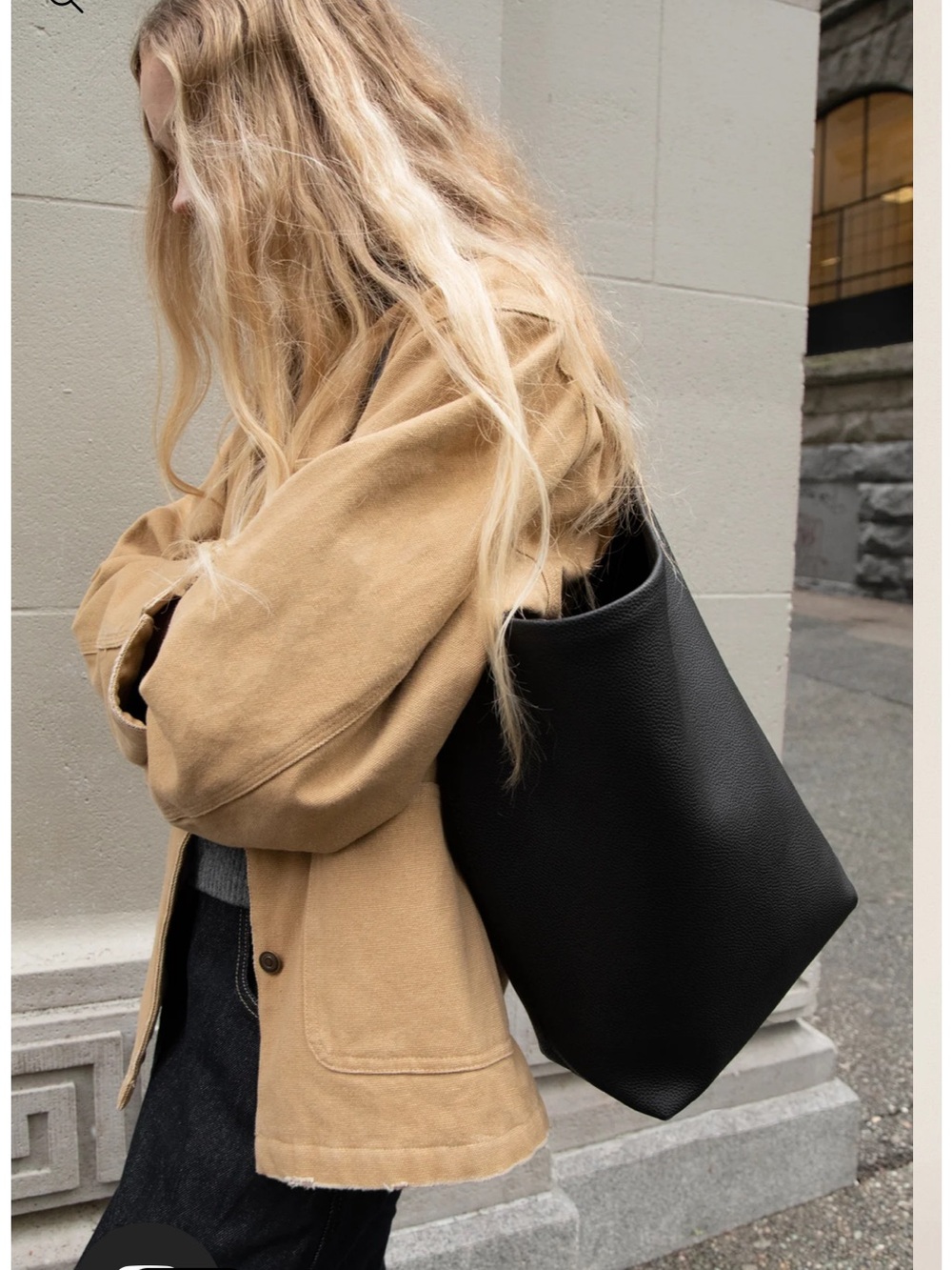 Oak + Fort Amelia Leather Tote Bag
